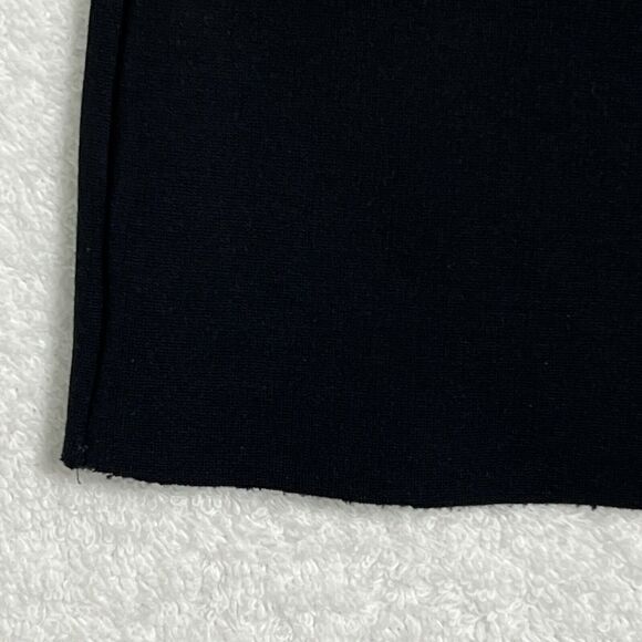 Josh Goot Little Black Dress Women's L Sheath Italian Fabric Stretchy Raw Hem - Picture 9 of 14